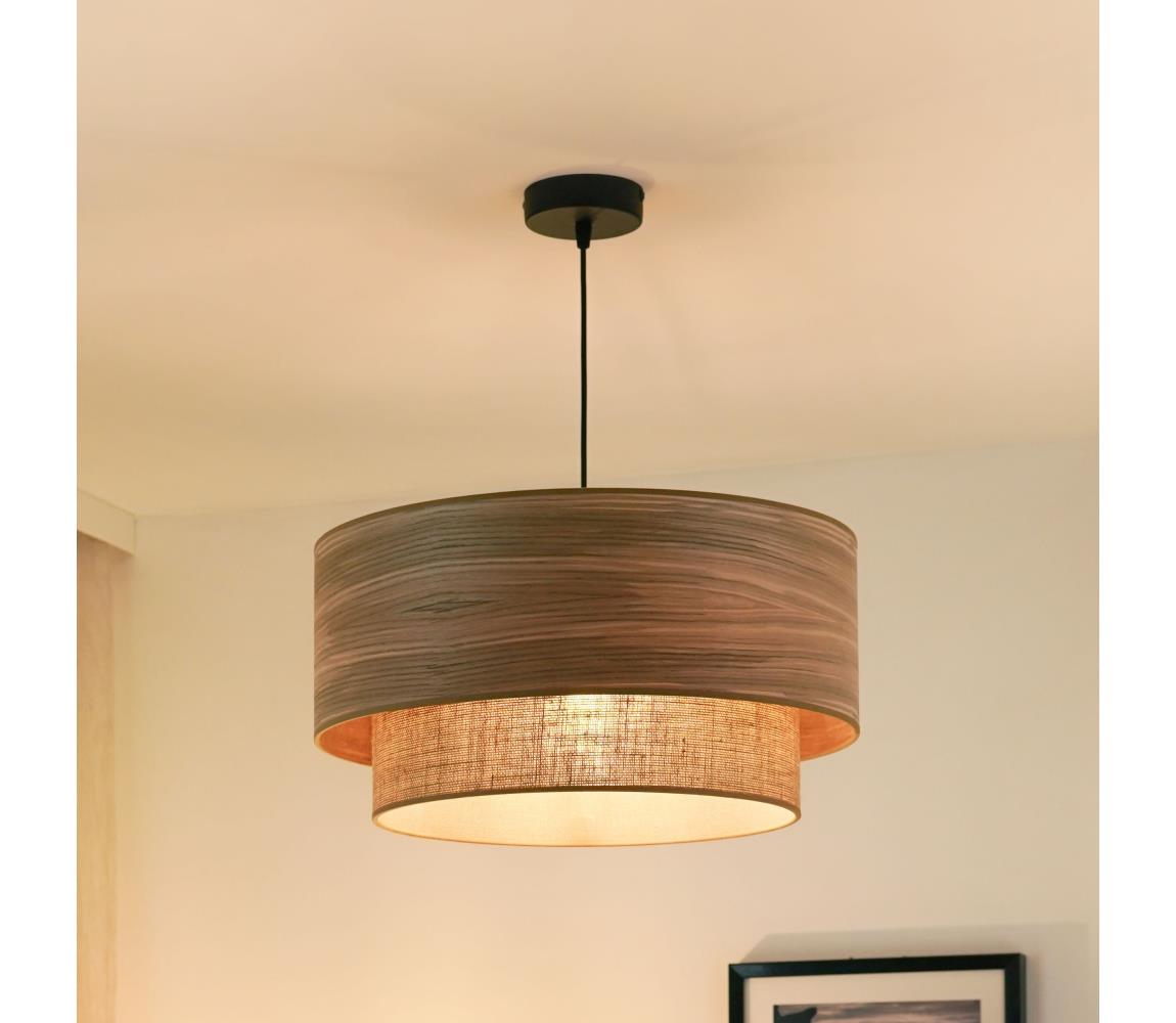 Brilagi - Żyrandol na lince MONTANA BOHO 1xE27/15W/230V śr. 45 cm brązowy/czarny