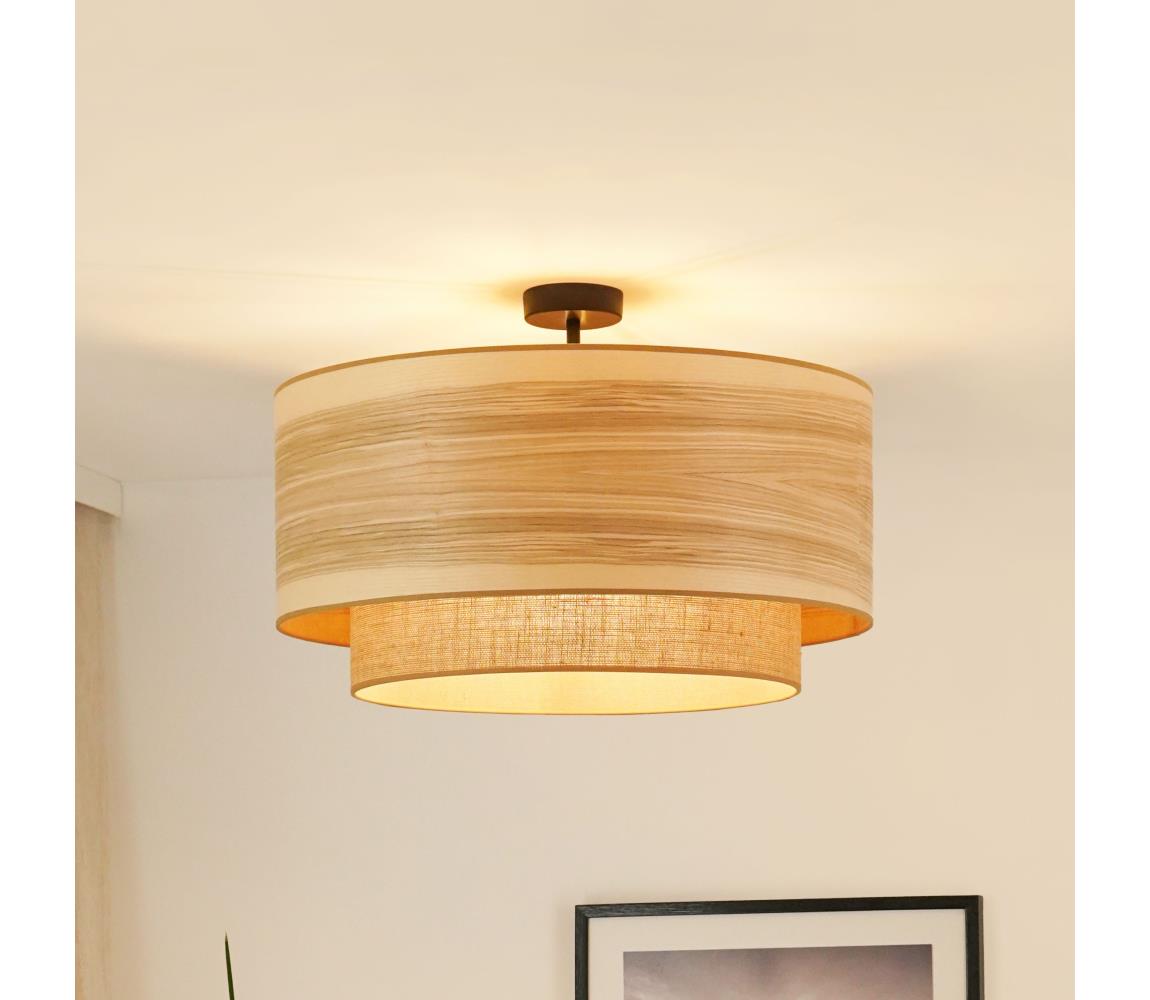 Brilagi - Żyrandol natynkowy MONTANA BOHO 1xE27/15W/230V śr. 60 cm brązowy