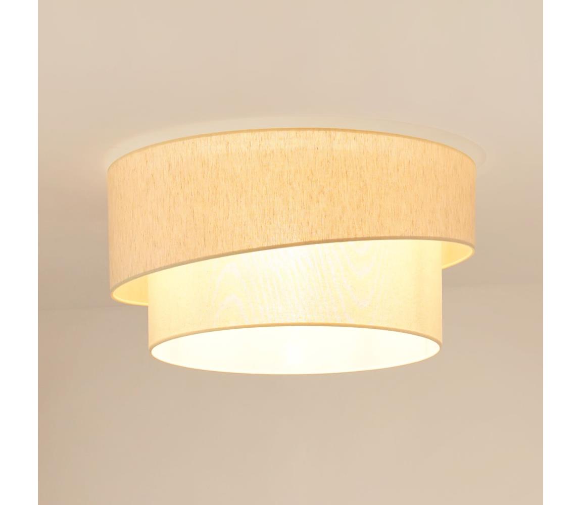 Brilagi - Plafon SHINE 1xE27/15W/230V śr. 50 cm kremowy