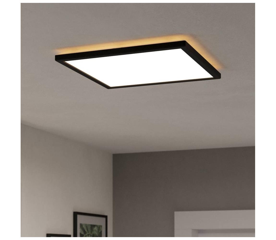Eglo 901443 -LED Plafon zewnętrzny ROVITO 17,6W/230V 39x39 cm IP44 czarny