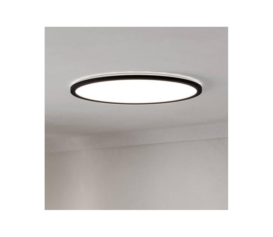 Eglo 901455 - LED Ściemnialne oświetlenie zewnętrzne ROVITO-R 16,8W/230V śr. 50cm IP44 czarne + pilot