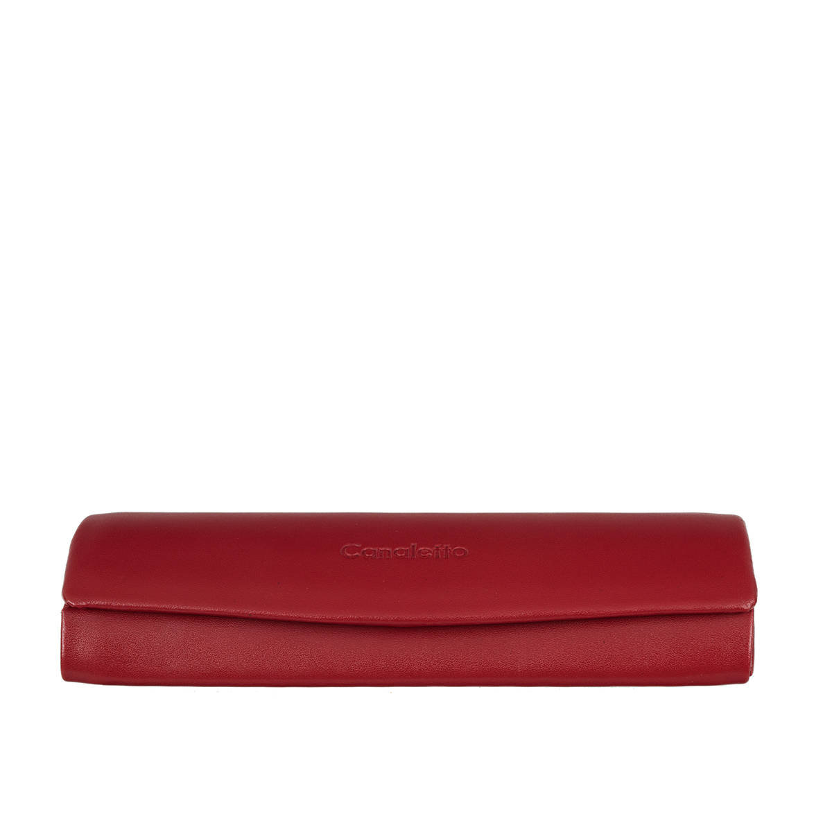 Etui na okulary skórzane damskie czerwone Canaletto ED107s135
