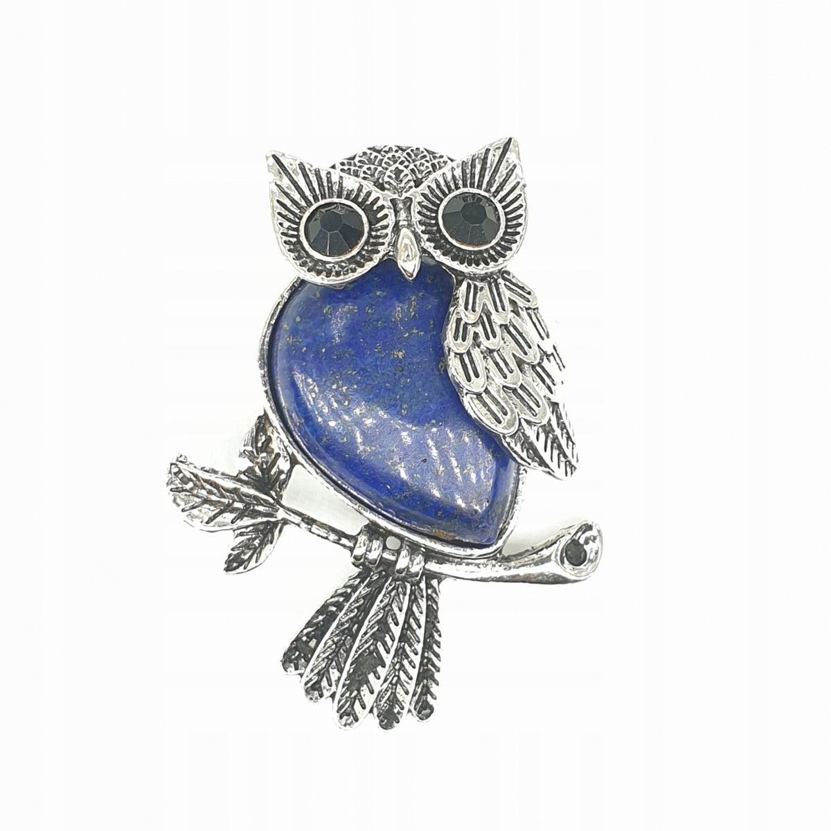 WISIOREK LAPIS LAZULI KAMIEŃ naszyjnik sowa