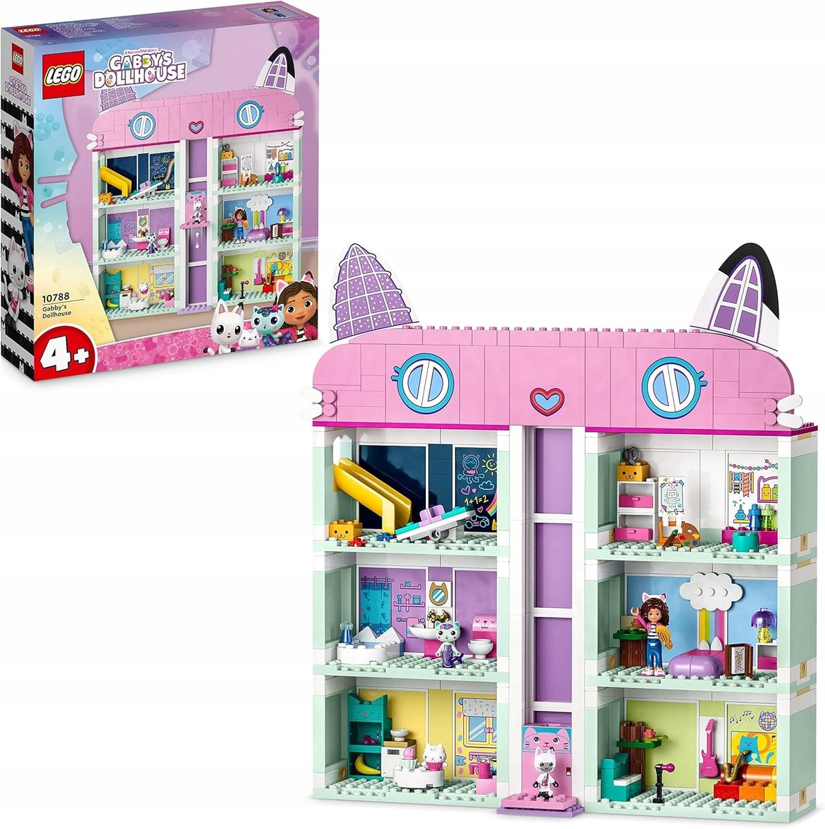 LEGO GABBY'S DOLLHOUSE KOCI DOMEK GABI AKCESORIA FIGURKI ZESTAW PREZENT