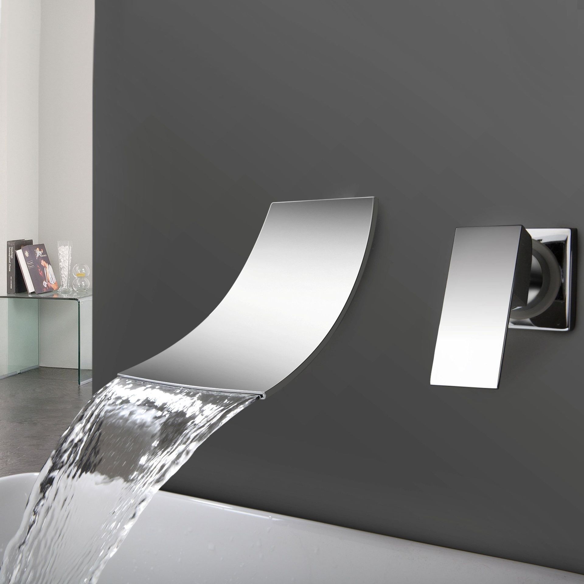 Bateria umywalkowa PDS stojąca chrom