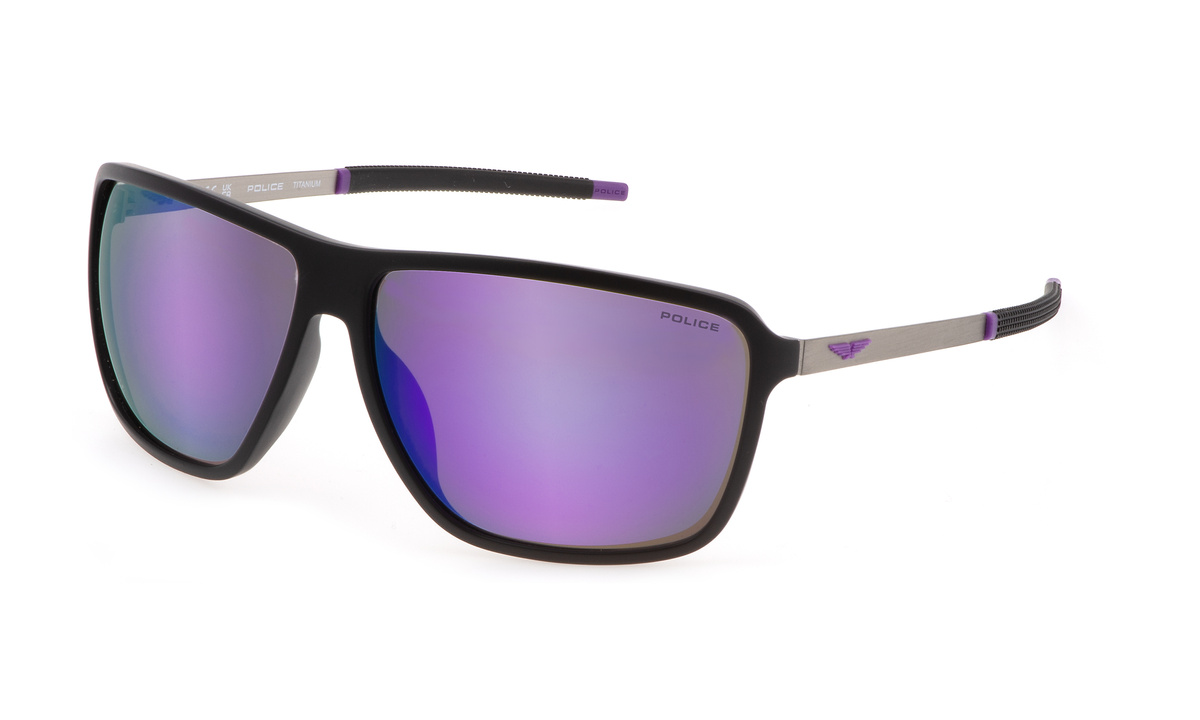 Okulary POLICE SPLL15-65U28Z. Okulary przeciwsłoneczne, Kolor czarny. Mężczyzna.