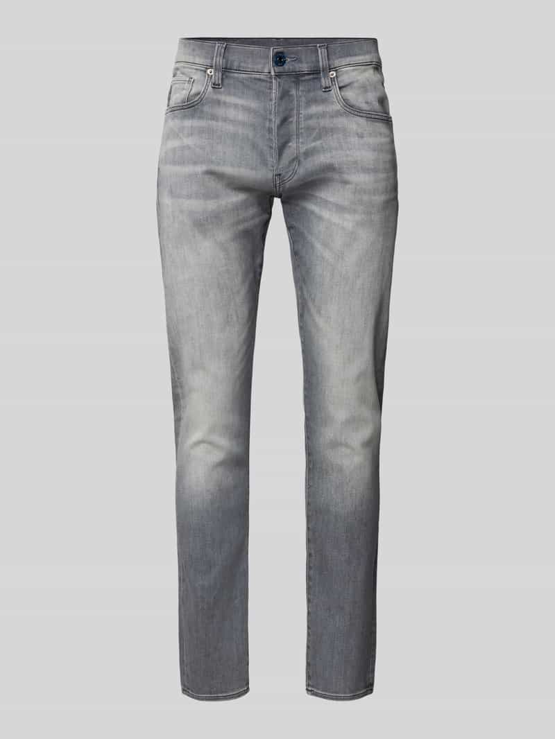 Jeansy o kroju slim fit z efektem znoszenia