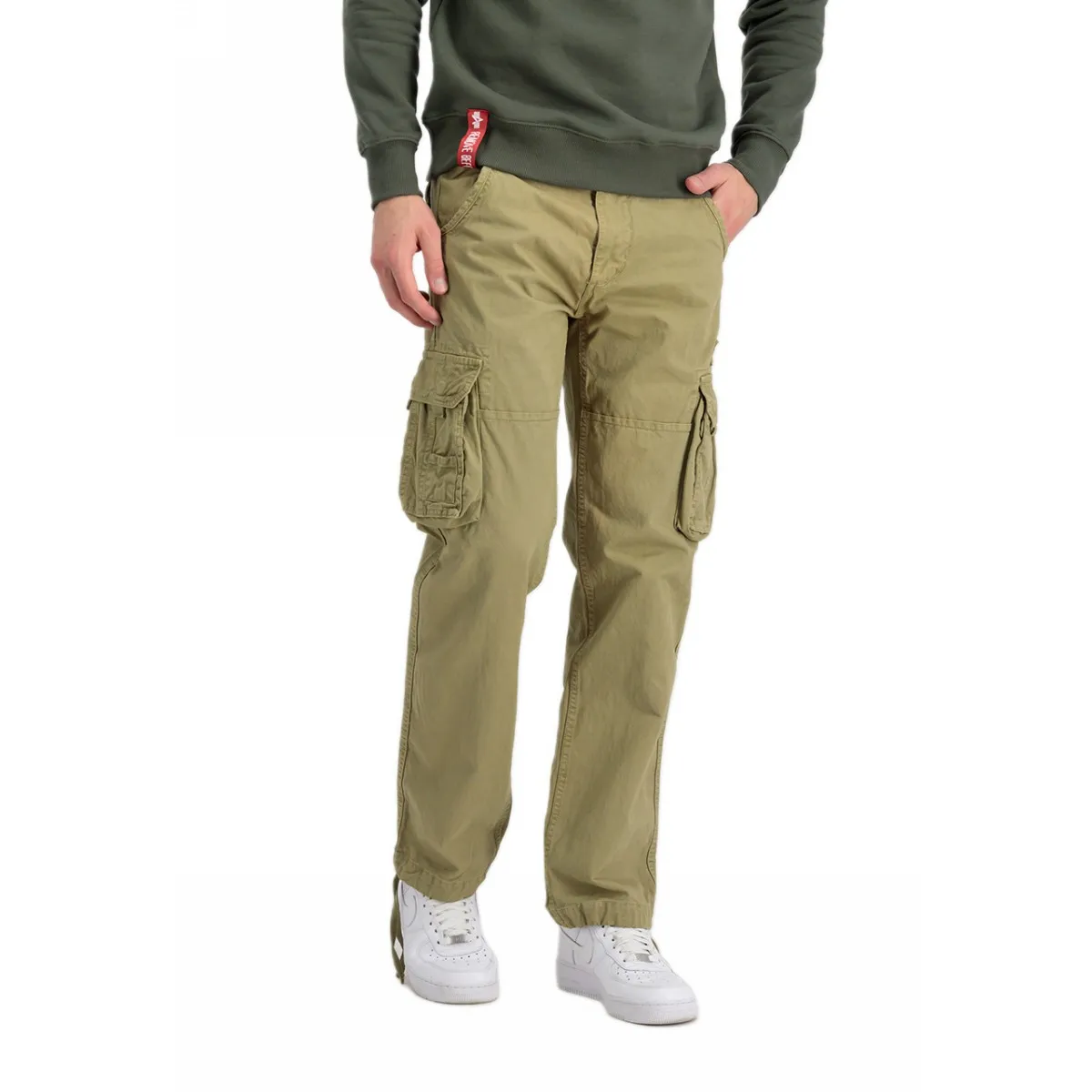 Spodnie Alpha Industries Jet Pant 101212 82 - Jasnooliwkowe  38