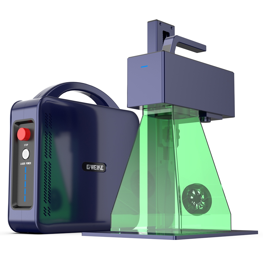 Gweike Cloud G2 MAX 50W Laser Marking Machine 15000mm/s Speed 0 001mm Accuracy 150mm*150mm 5mm Deep Engraving 90 Colors E