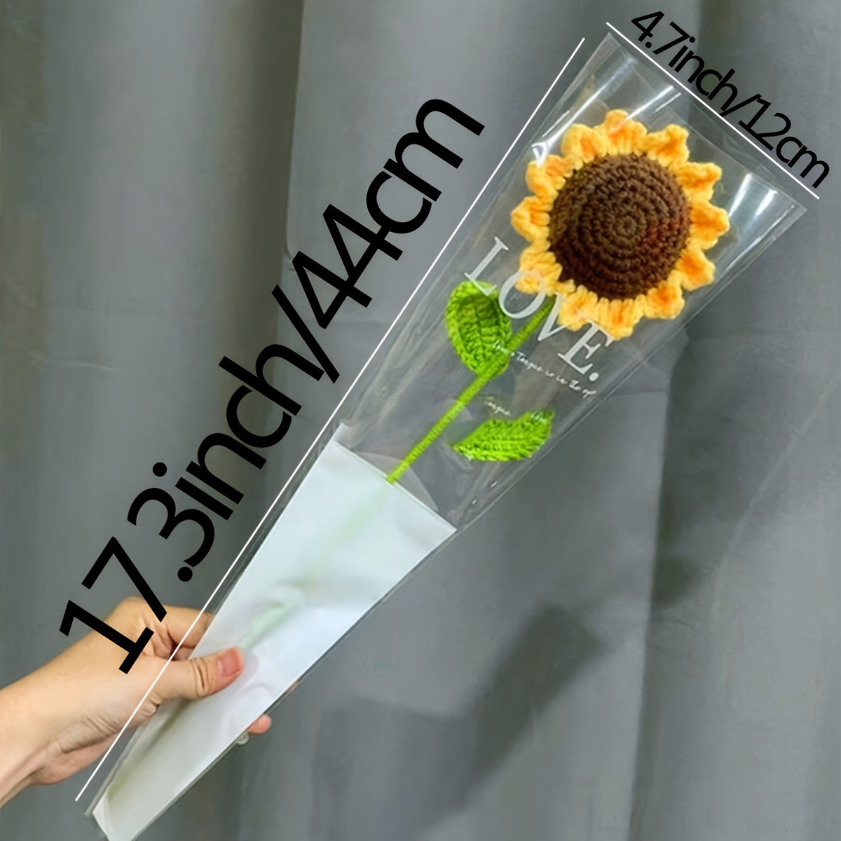 TEMU 1 szt. Realistyczne Słoneczniki - Ręcznie Robiony Bukiet z Elastycznymi Łodygami, Nie Wymagający Pielęgnacji Dekor do Domu, Ślubu, Urodzin, Dnia