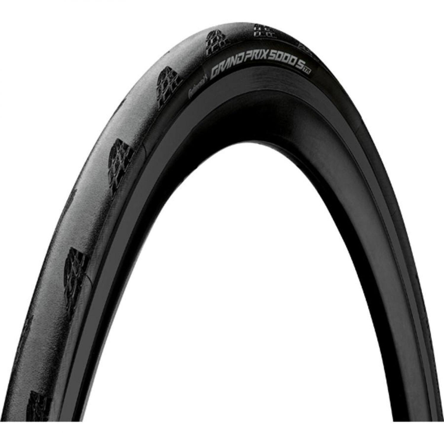 Continental Grand Prix 5000S TR Folding Tyre 700x25C TLR, czarny 25-622 | 700x25c 2022 Opony szosowe 1009.622.25.200