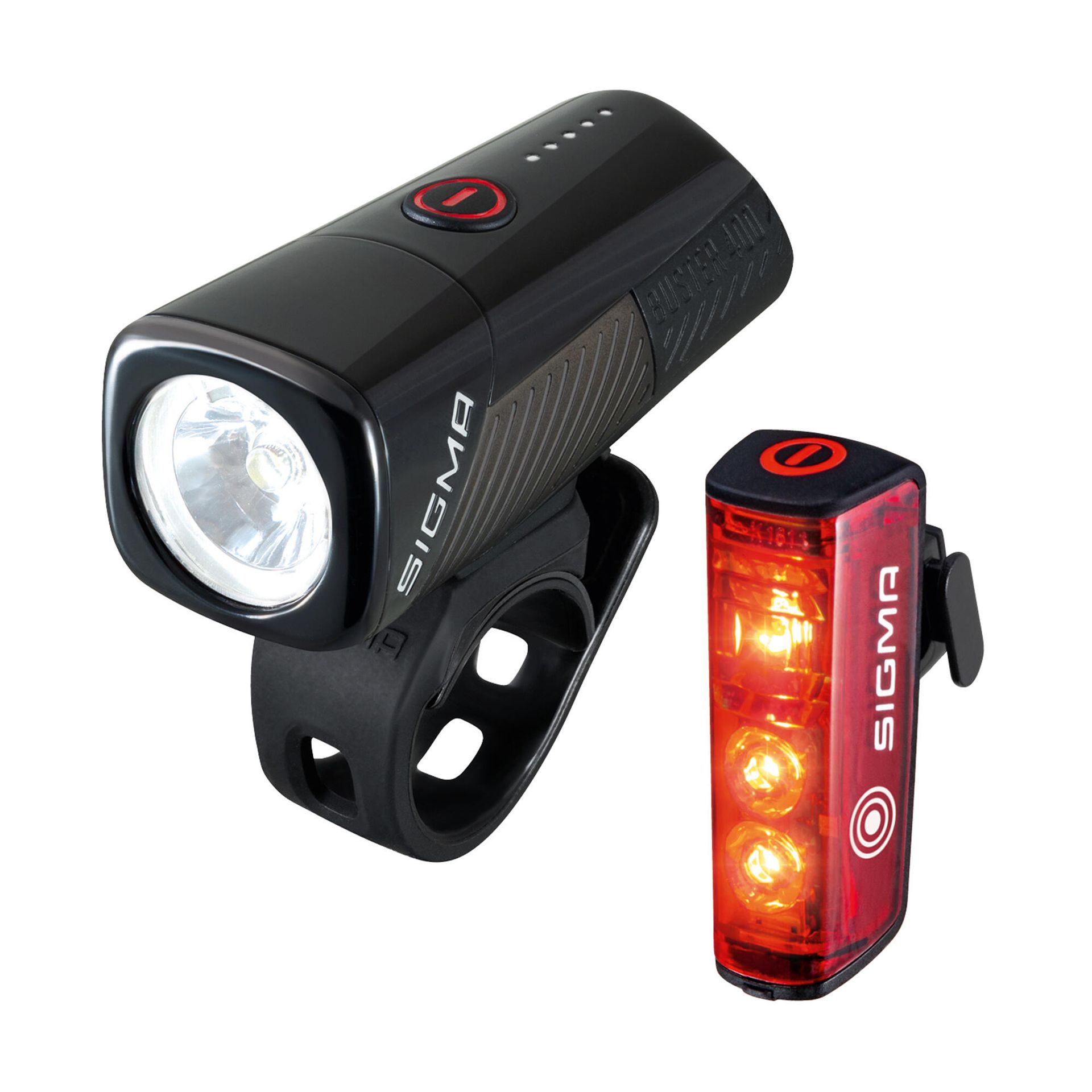 Zestaw lampek rowerowych SIGMA Buster 400 SET W Blaze Flash