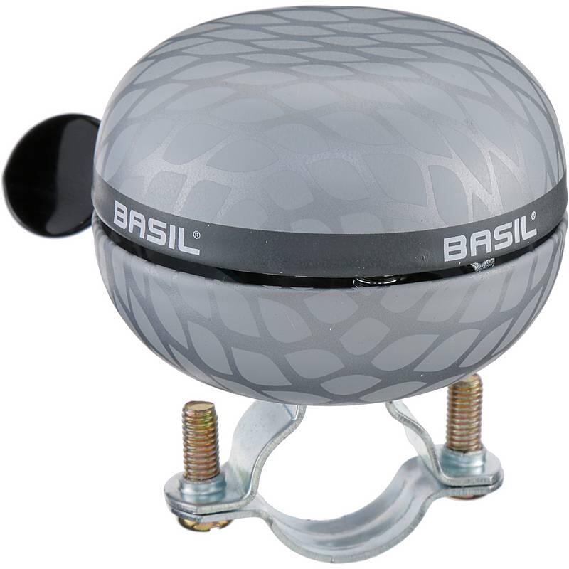 Basil Noir Bell dzwonek rowerowy ding dong 60 MM, srebrny BA 50463