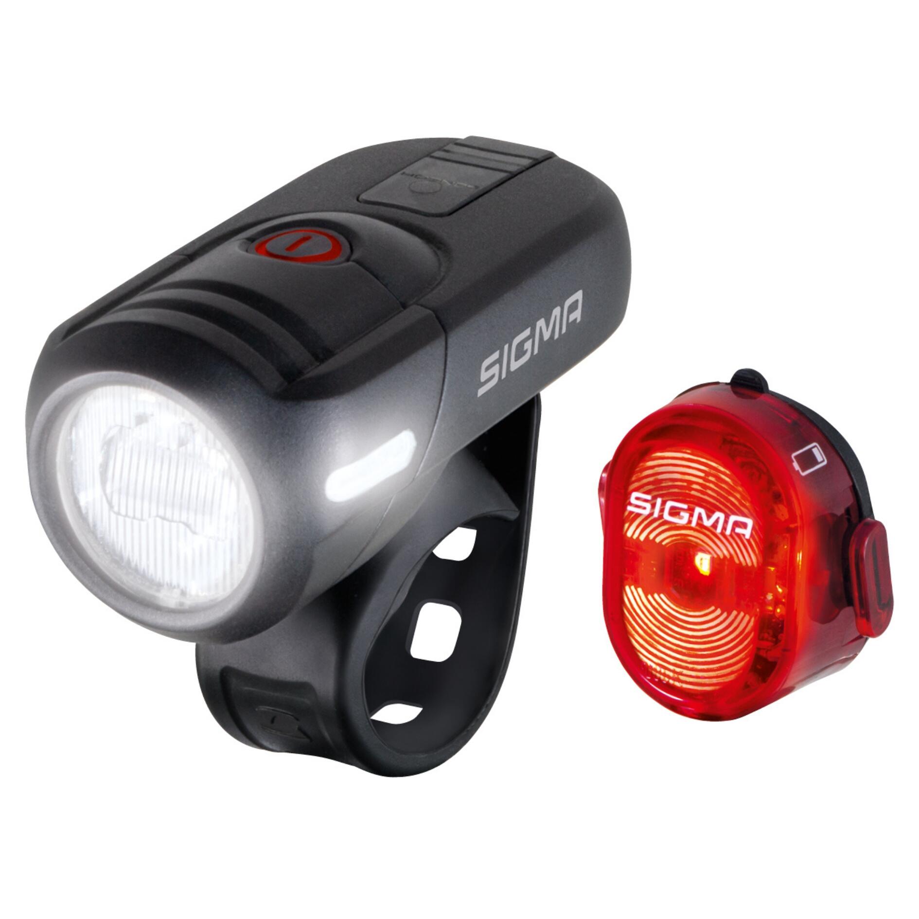 Sigma sport SPORT Aura 45/Nugget II Zestaw oświetlenia na USB 2020 Oświetlenie rowerowe - zestawy 4016224174607