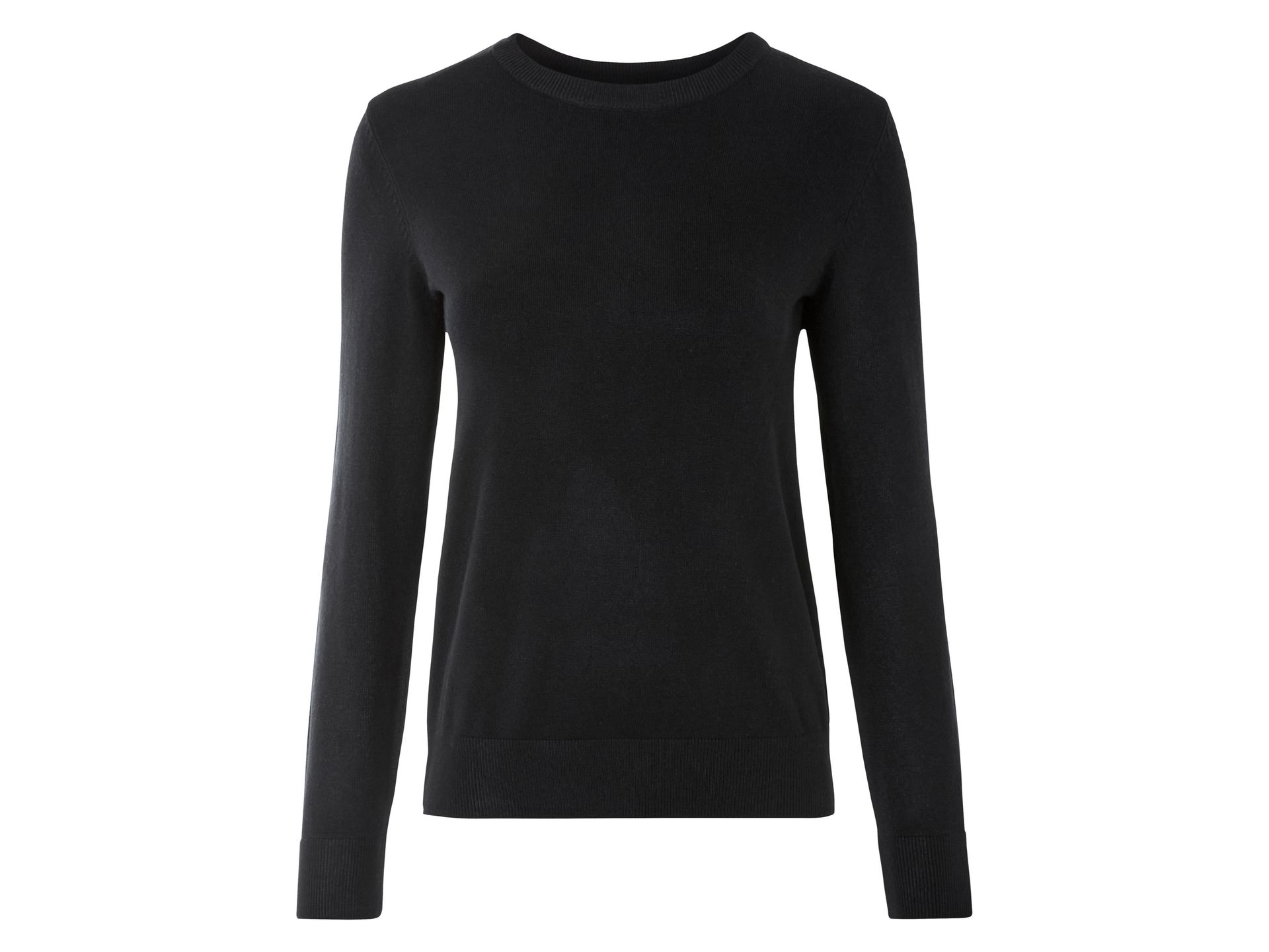 esmara® Sweter damski z dzianiny (L (44/46), Czarny)