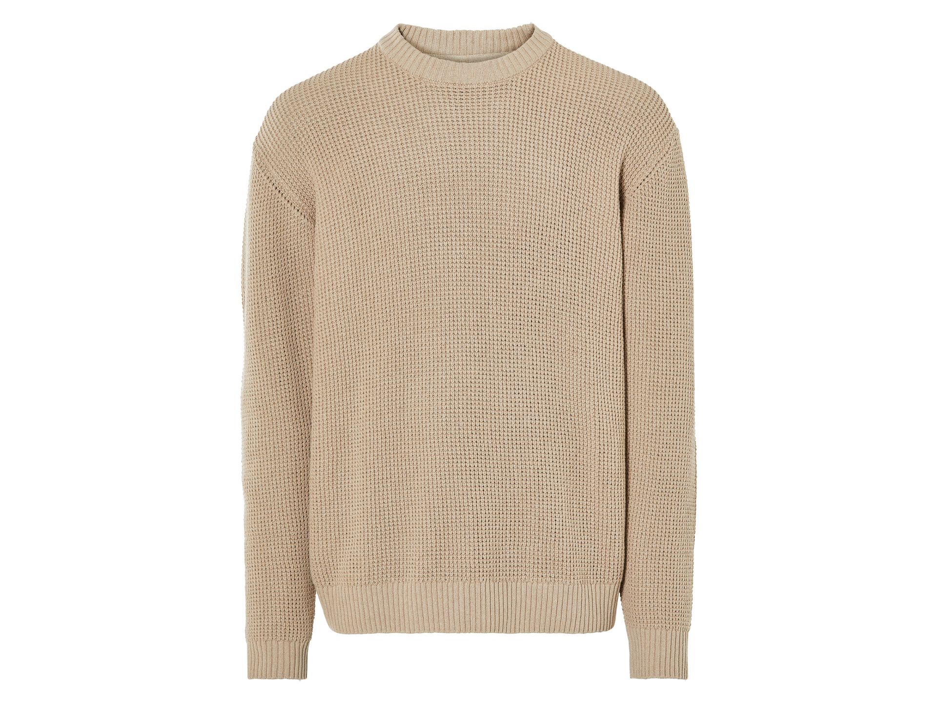 LIVERGY® Sweter męski z grubej dzianiny (XL (56/58), Beżowy)