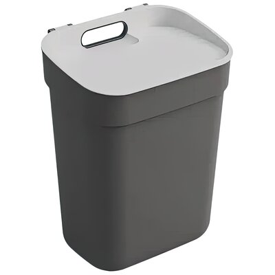 Kosz na śmieci do segregacji CURVEN Ready To Collect 10L Ciemnoszary