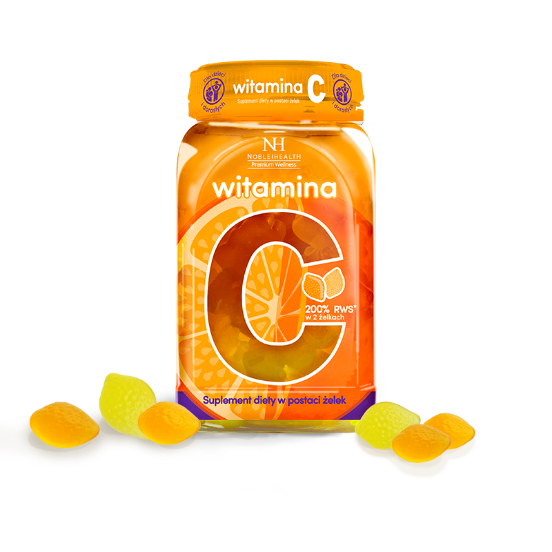 Noble Health SP. Z O.O. Witamina C w żelkach dla dzieci i dorosłych 300 g 8643441