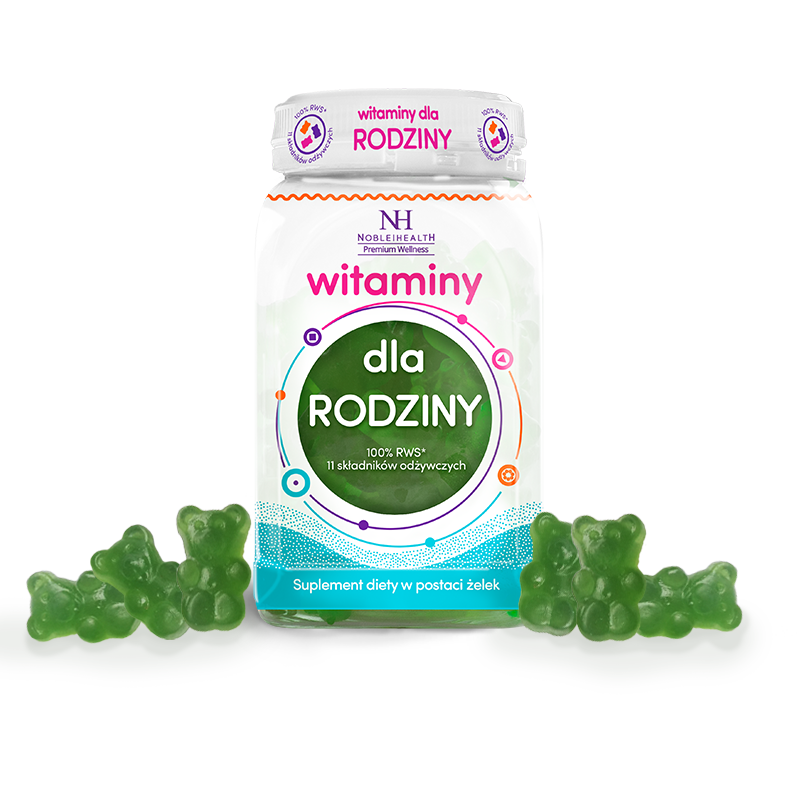 Noble Health SP. Z O.O. Witaminy dla rodziny w żelkach 300 g 3285961