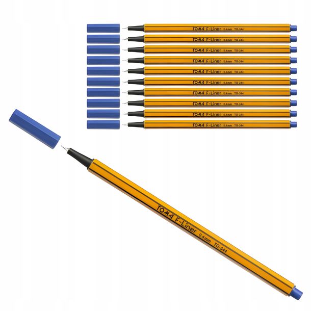 TOMA Cienkopis 0.4mm niebieski F-Liner TO-34412