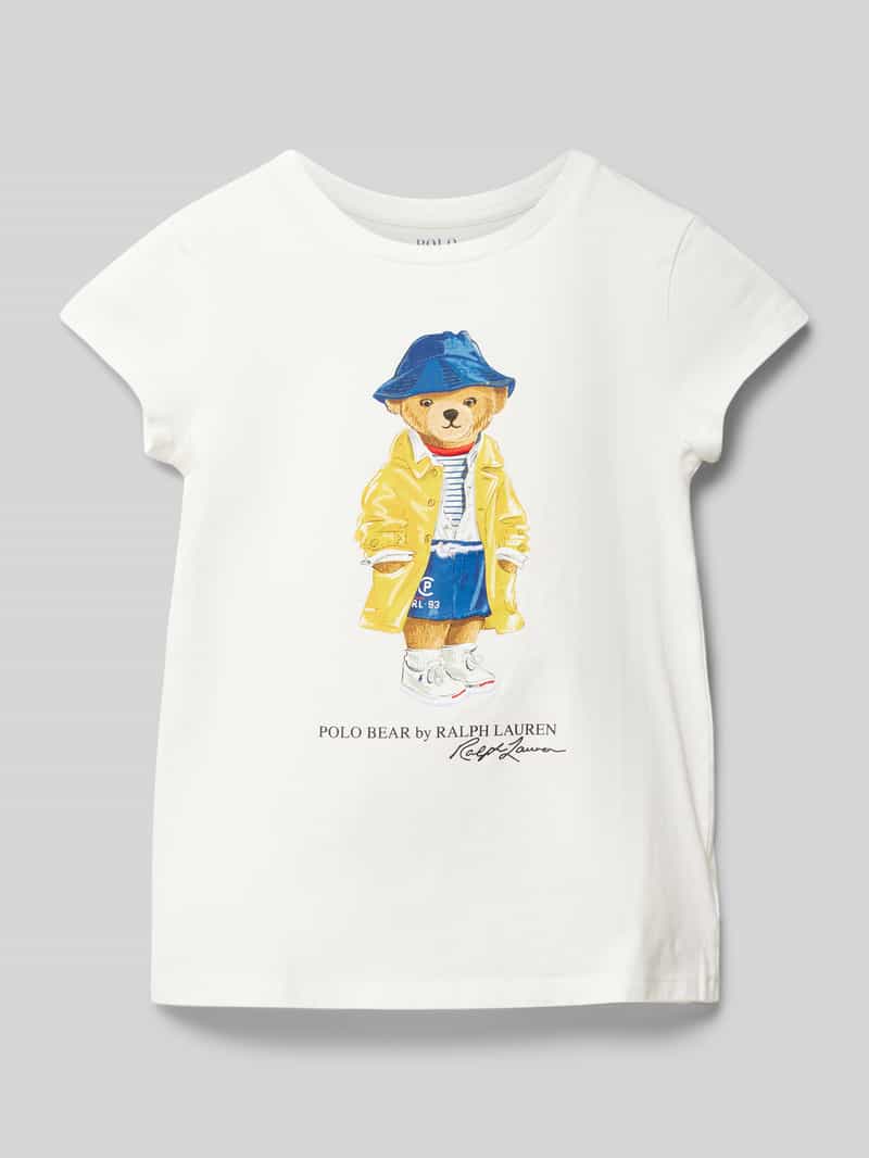 T-shirt z nadrukowanym motywem i logo model ‘BEAR’