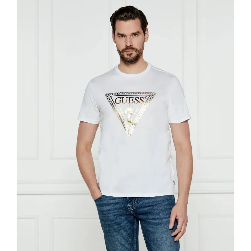 GUESS T-shirt CHAIN TRI LOG Regular Fit