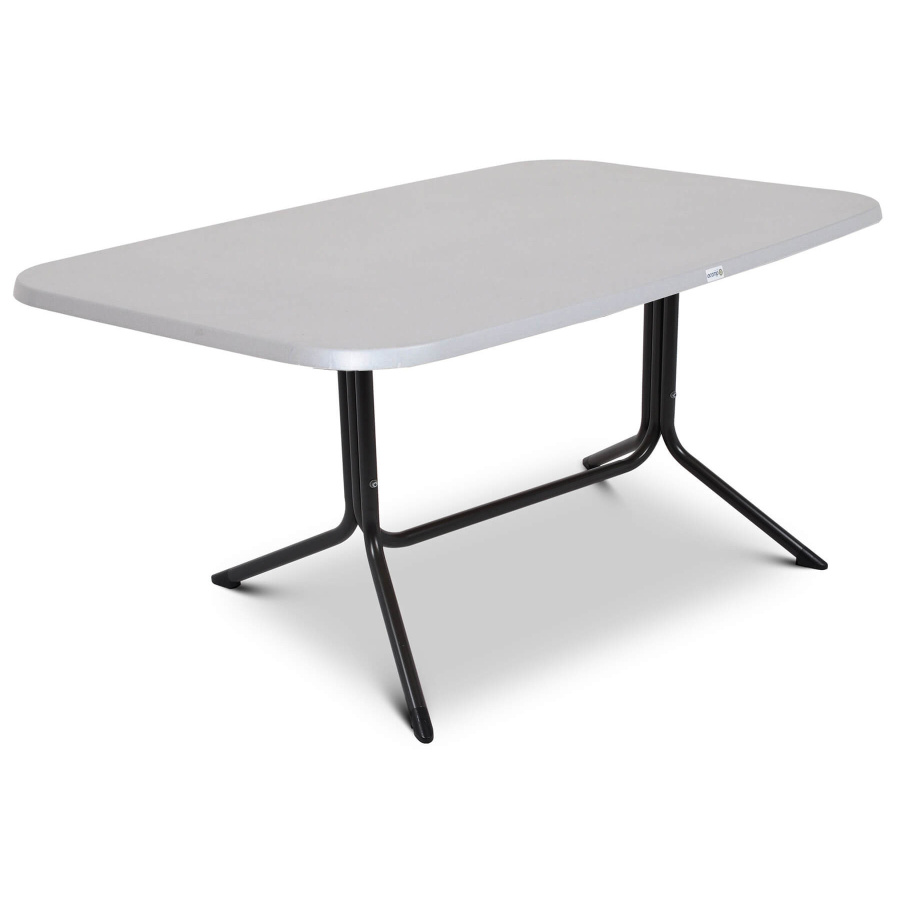 Stół ogrodowy składany avenue 155x90 cm : kolor - antracyt/inox BK-002035