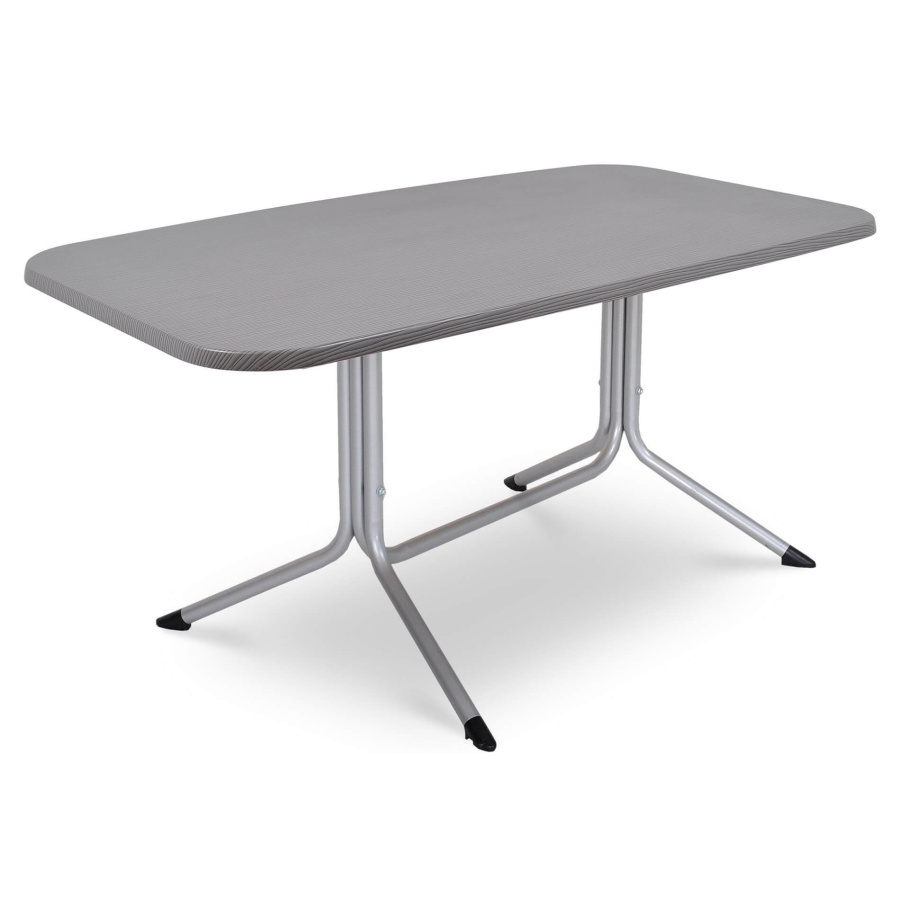 Stół ogrodowy składany avenue 155x90 cm : kolor - platyna/szara trawa morska BK-002009