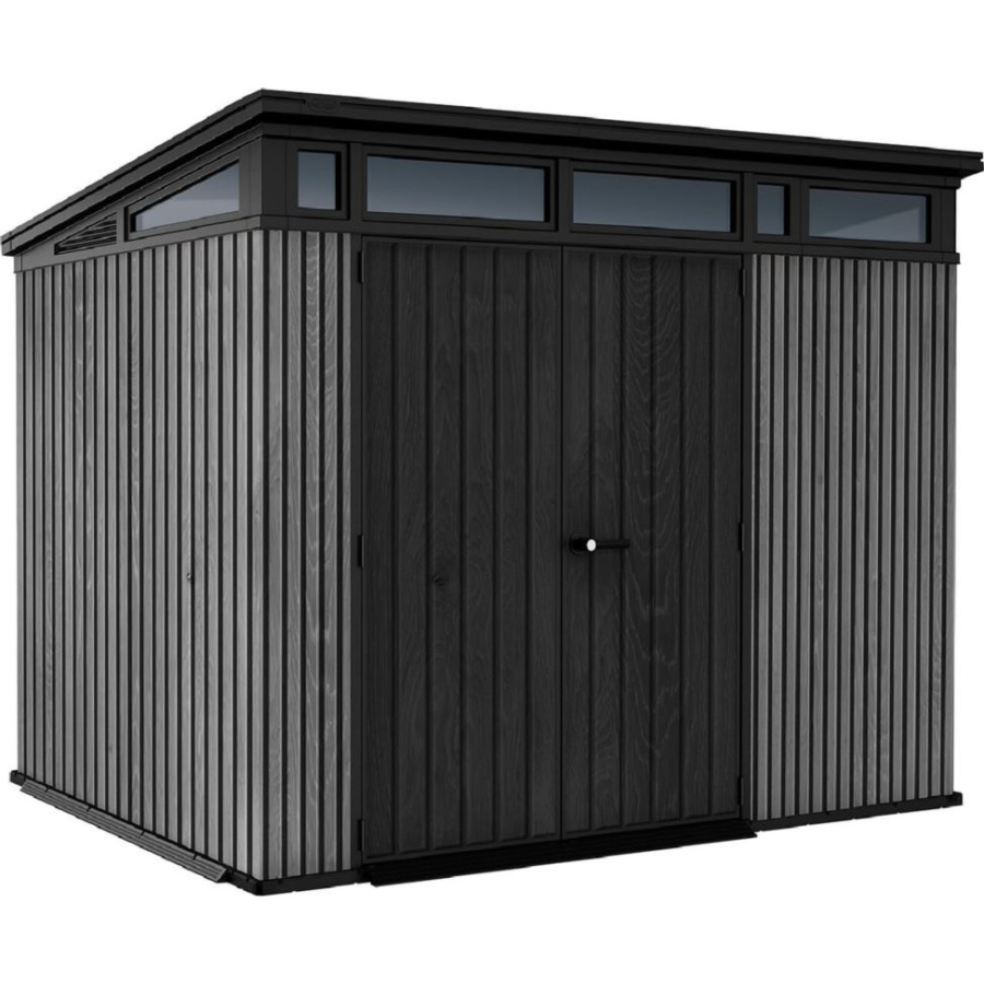 Keter domek narzędziowy penthouse 9x7 signature collection grey&brown : kolor - grey BK-014930