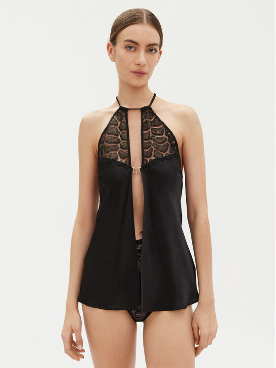 Chantelle Halka Reptilia C01NI5 Czarny Regular Fit