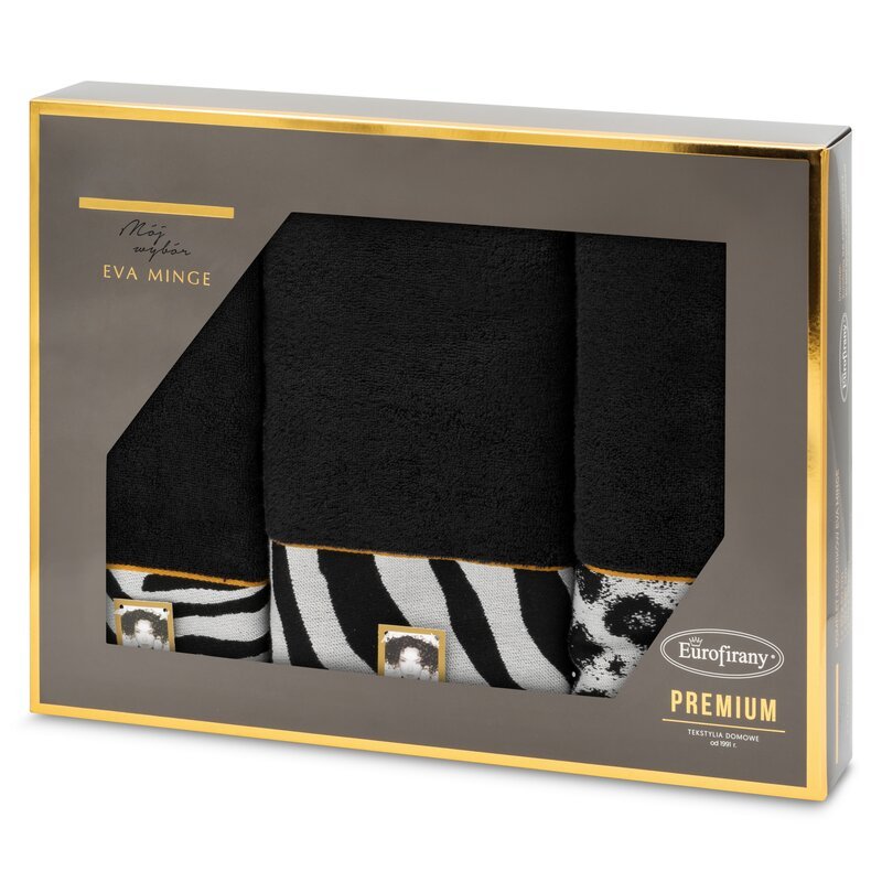 Komplet Ręczników Eva Minge Czarny