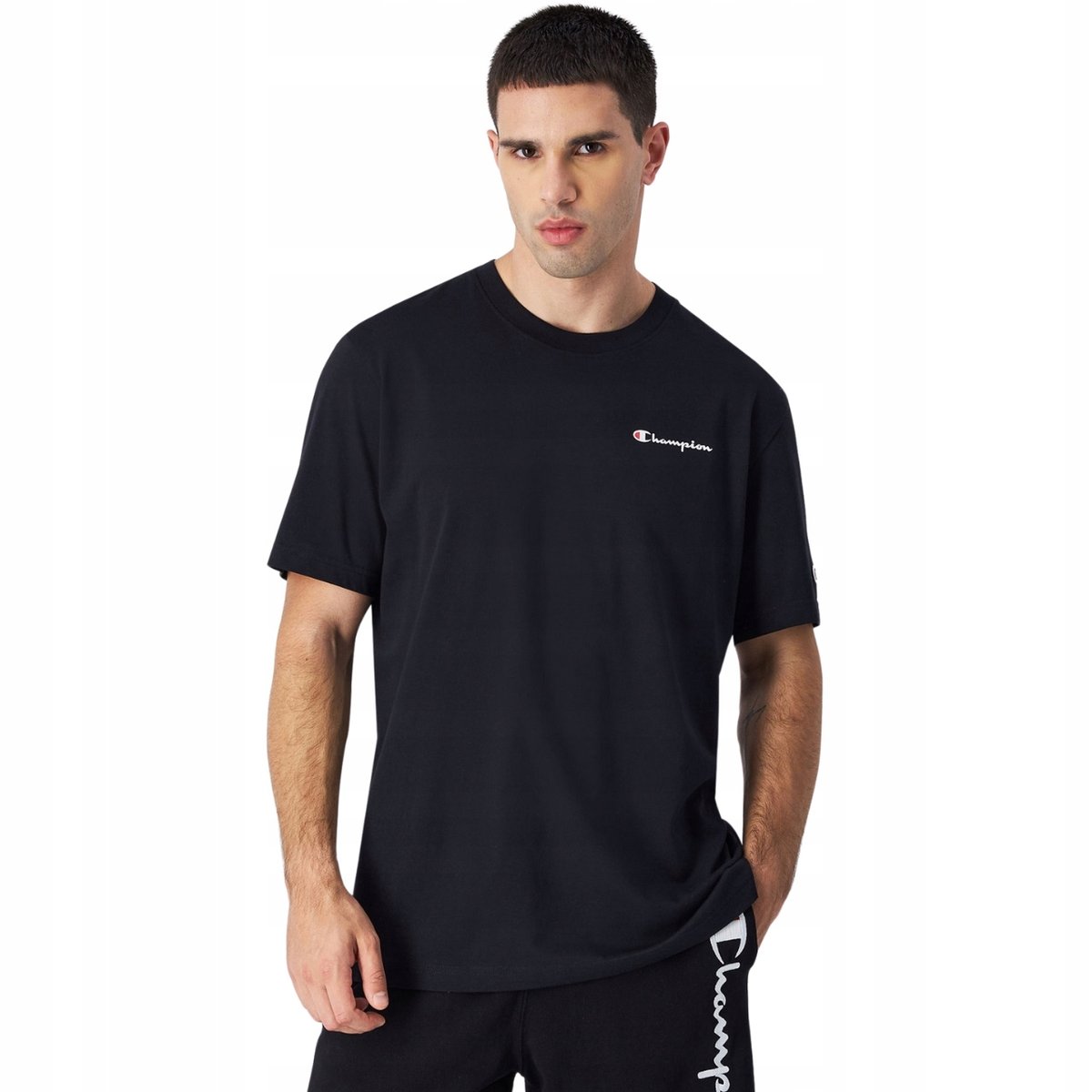 Koszulka męska Champion SS Tee czarna 220264 KK001 2XL