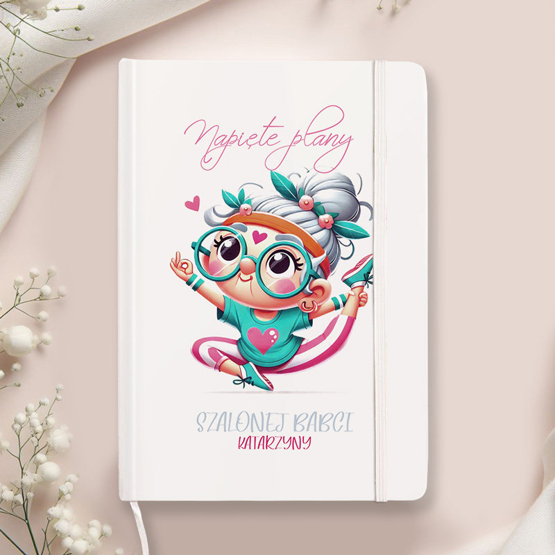 Zabawny Prezent dla Babci NOTATNIK na Zapiski z Personalizacją