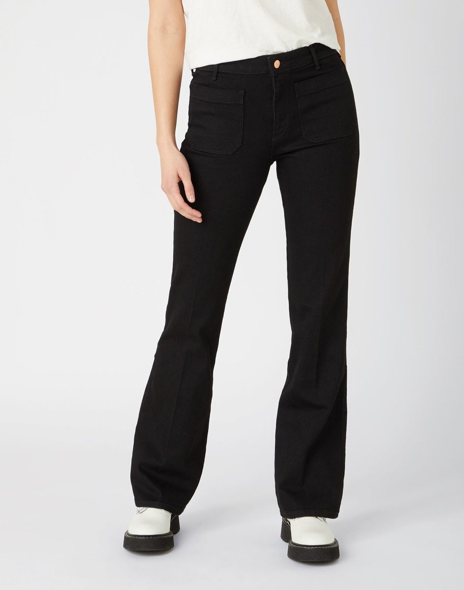 Wrangler Flare Retro Black W233Gq111-W28 L32