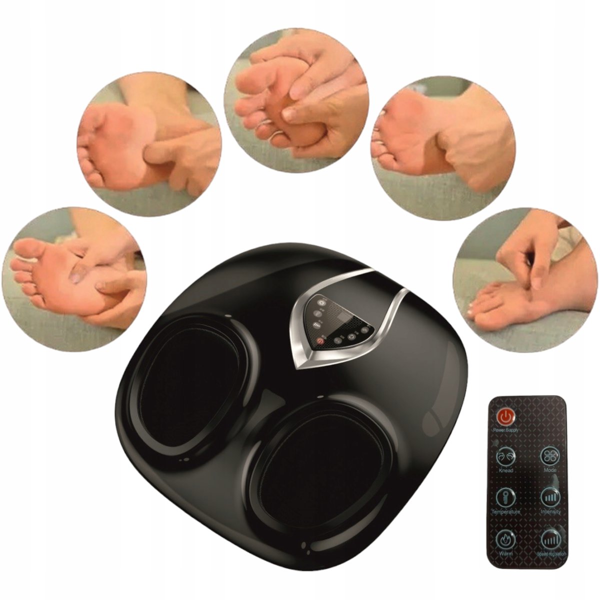 Masażer stóp Shiatsu Do masażu Masaż do stóp uciskowy grzejący z pilotem