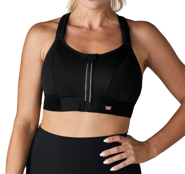 BIUSTONOSZ SPORTOWY SHEFIT CZARNY MOCNE PODTRZYMANIE REGULOWANY 5XL