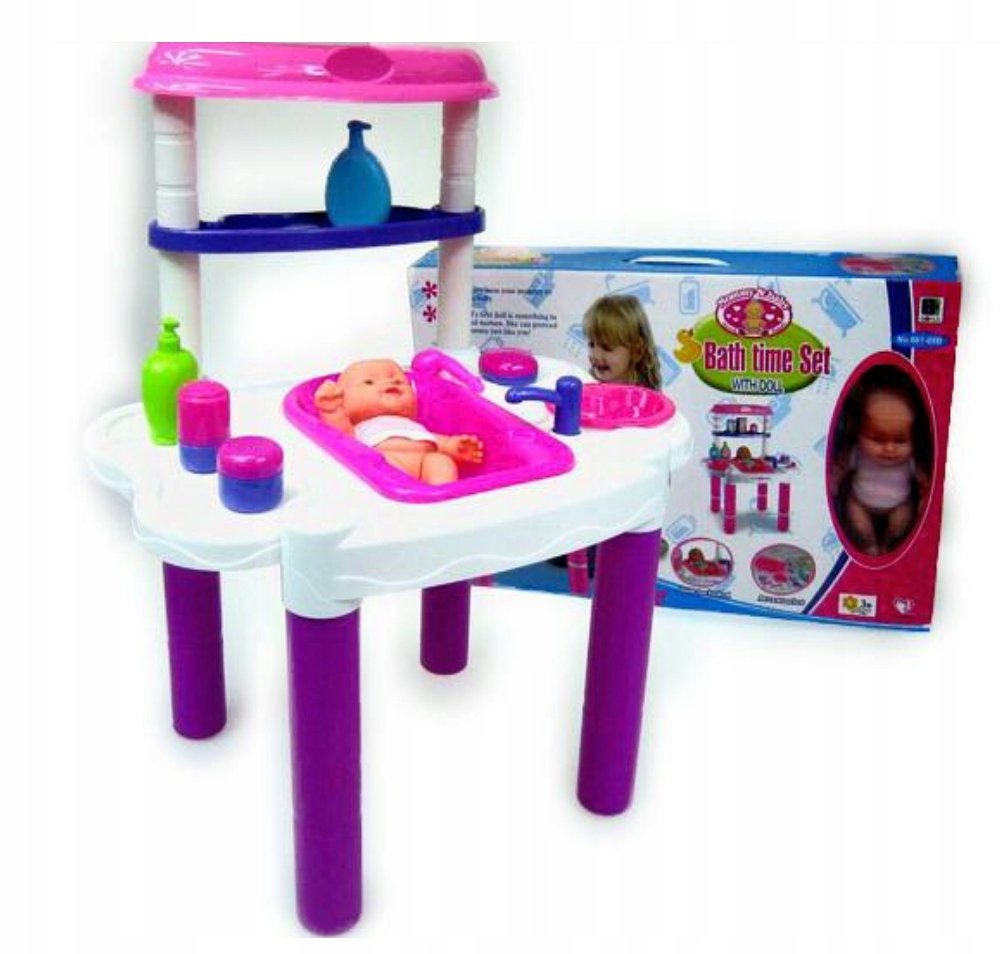 Zestaw Do Kąpieli Z Lalką Bobasem 22Cm Wanienka