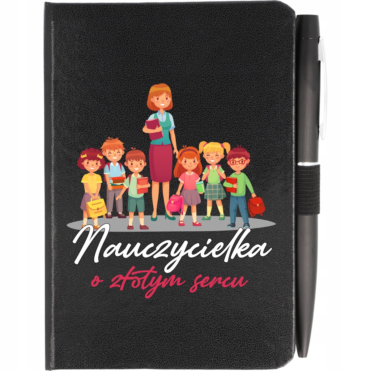 NOTES A6 + DŁUGOPIS PREZENT DZIEŃ NAUCZYCIELA WZÓR