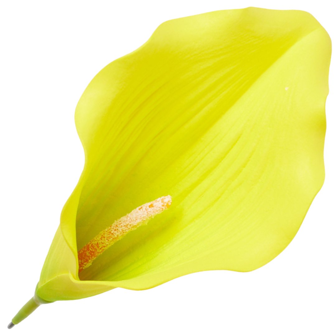 [68B6220] Główka Kwiatowa Kalla Duża Żółta 22Cm