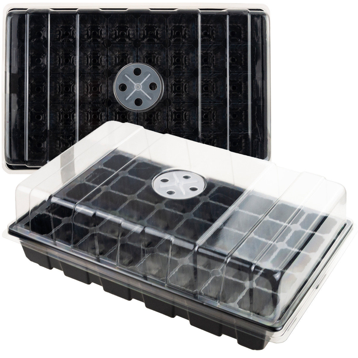 Mini Szklarnia Inspekt Do Kiełkowania Kiełkownik Rozsada + Wentylacja 40 Komór