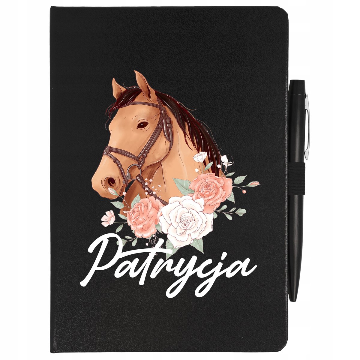 NOTES A5 + DŁUGOPIS ZESZYT W LINIE KOŃ TWOJE IMIĘ