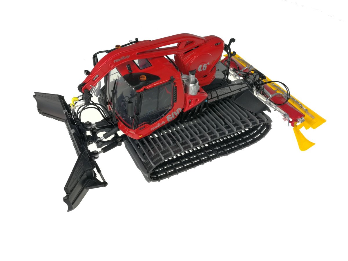 Metalowy Model Ratrak Pistenbully 600 W Z Wciągarką Jägerndorfer 1:43