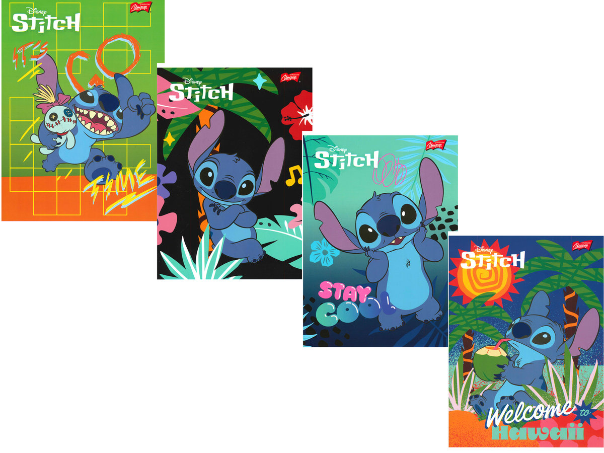 ZESZYT A5/32K PODWÓJNA DUWKOL LILO STITCH RÓŻNE OKŁADKI