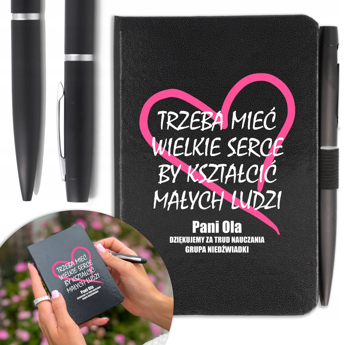 NOTES A6 + DŁUGOPIS Prezent DZIEŃ NAUCZYCIELA Mix