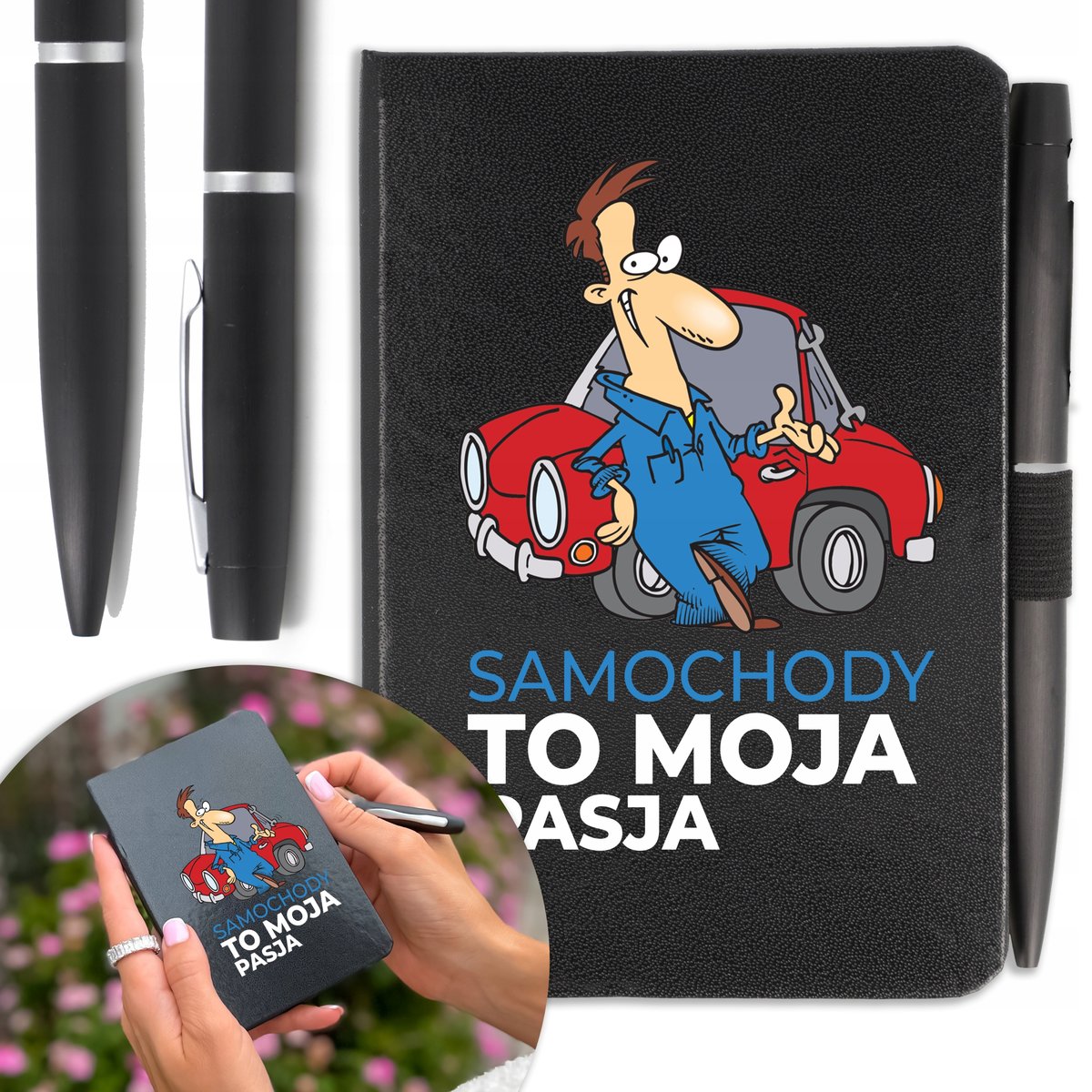 NOTES A6 DŁUGOPIS Prezent dla MECHANIKA Twoje IMIĘ