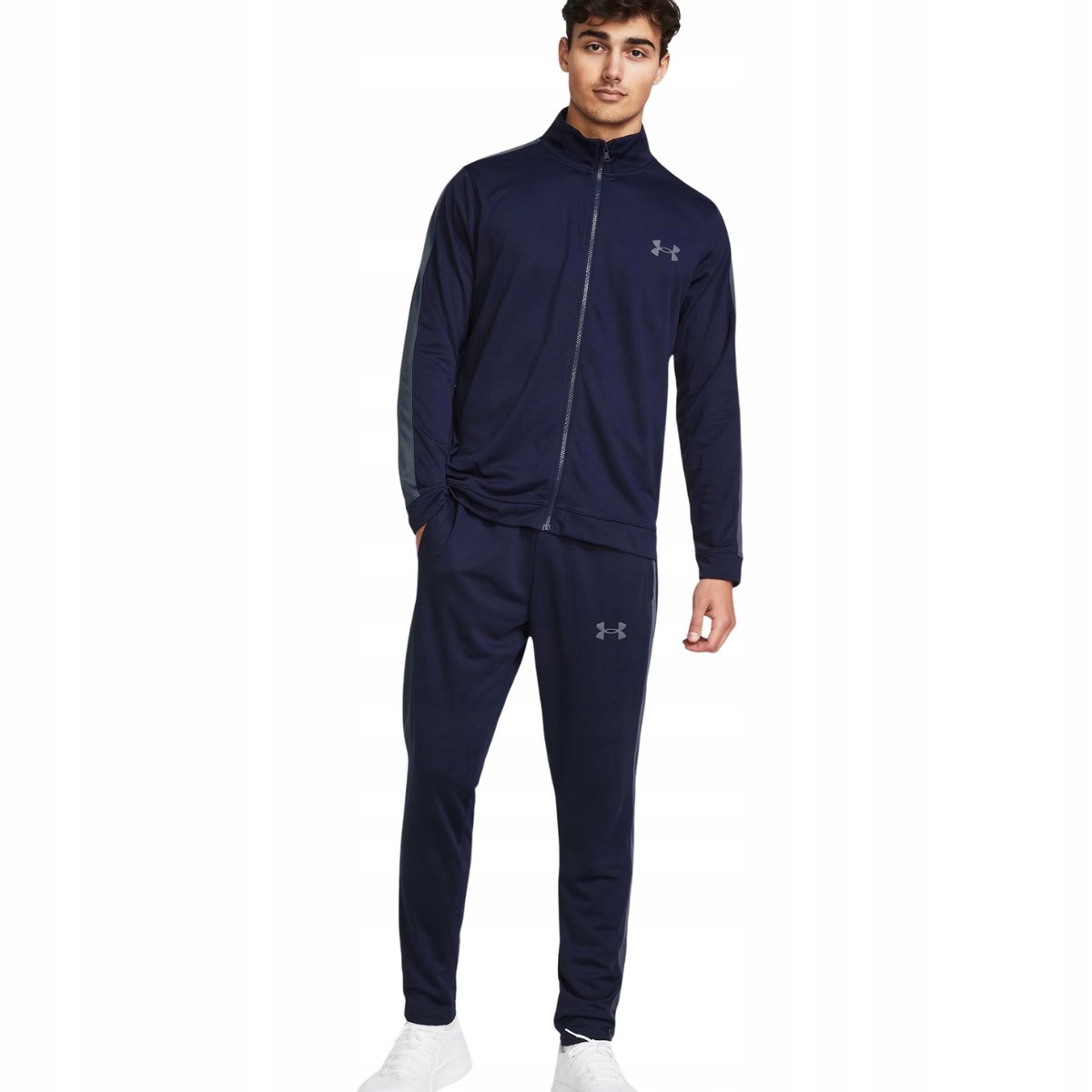Dres męski Under Armour Rival Knit Track Suit granatowy 1357139 410 M