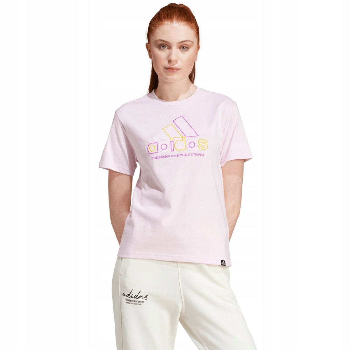 Koszulka damska adidas Xpress Logo różowa IY3413 XL