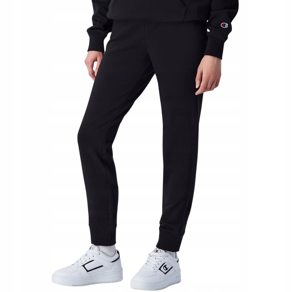 Spodnie damskie Champion Rib Cuff czarne 117550 KK001 XS