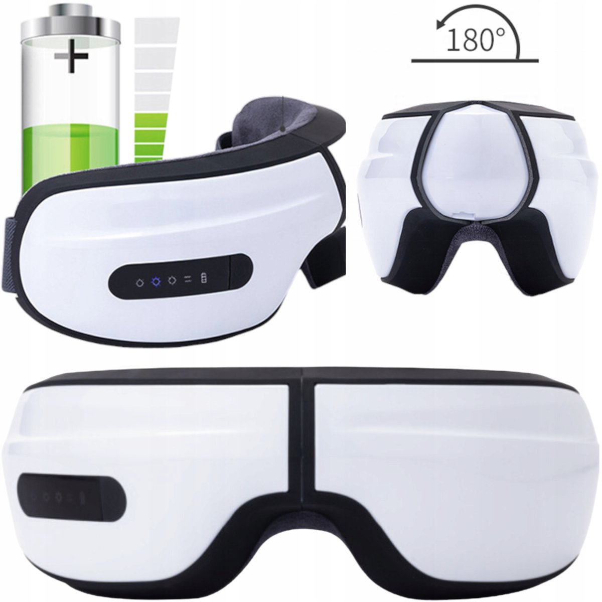 Masażer okolic oczu grzejący Okulary masujące wibracyjne Do masażu relaks