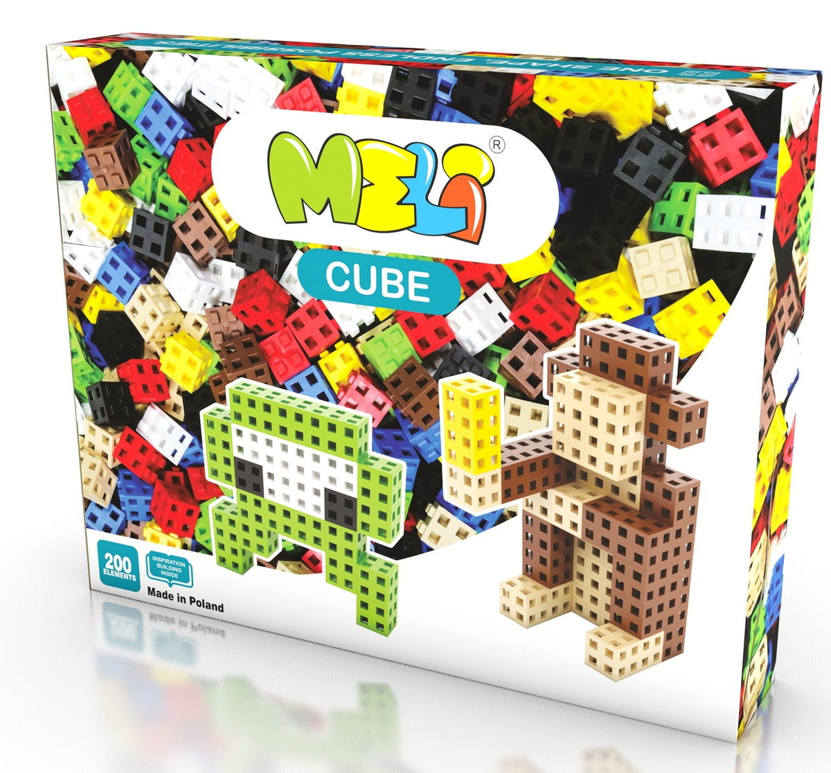 Klocki konstrukcyjne Meli Cube Classic 200